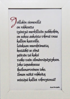 Taulu, joillakin siemenillä on rohkeutta..