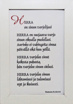 Taulu, Herra on sinun varjelijasi..