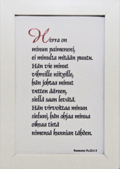 Taulu, "Herra on minun paimeneni.."